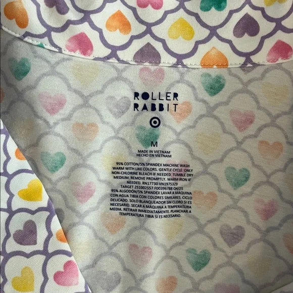 Roller Rabbit Store Exclusive Geo Hearts Shorts Pajama Set